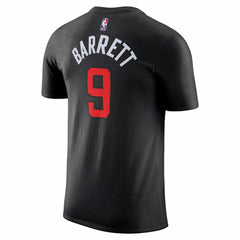 RJ Barrett Toronto Raptors Unisex 2025/26 City Edition Name & Number T-Shirt Black - NBA