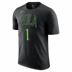 Zion Williamson New Orleans Pelicans Unisex 2025/26 City Edition Name & Number T-Shirt Black - NBA