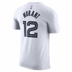 Ja Morant Memphis Grizzlies Unisex 2025/26 City Edition Name & Number T-Shirt White - NBA