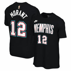 Ja Morant Memphis Grizzlies Unisex Name & Number T-Shirt Classic Edition Black - NBA