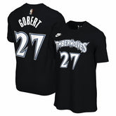 Rudy Gobert Minnesota Timberwolves Unisex Name & Number T-Shirt Classic Edition Black - NBA