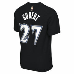Rudy Gobert Minnesota Timberwolves Unisex Name & Number T-Shirt Classic Edition Black - NBA