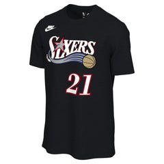 Joel Embiid Philadelphia 76ers Unisex Name & Number T-Shirt Classic Edition Black - NBA