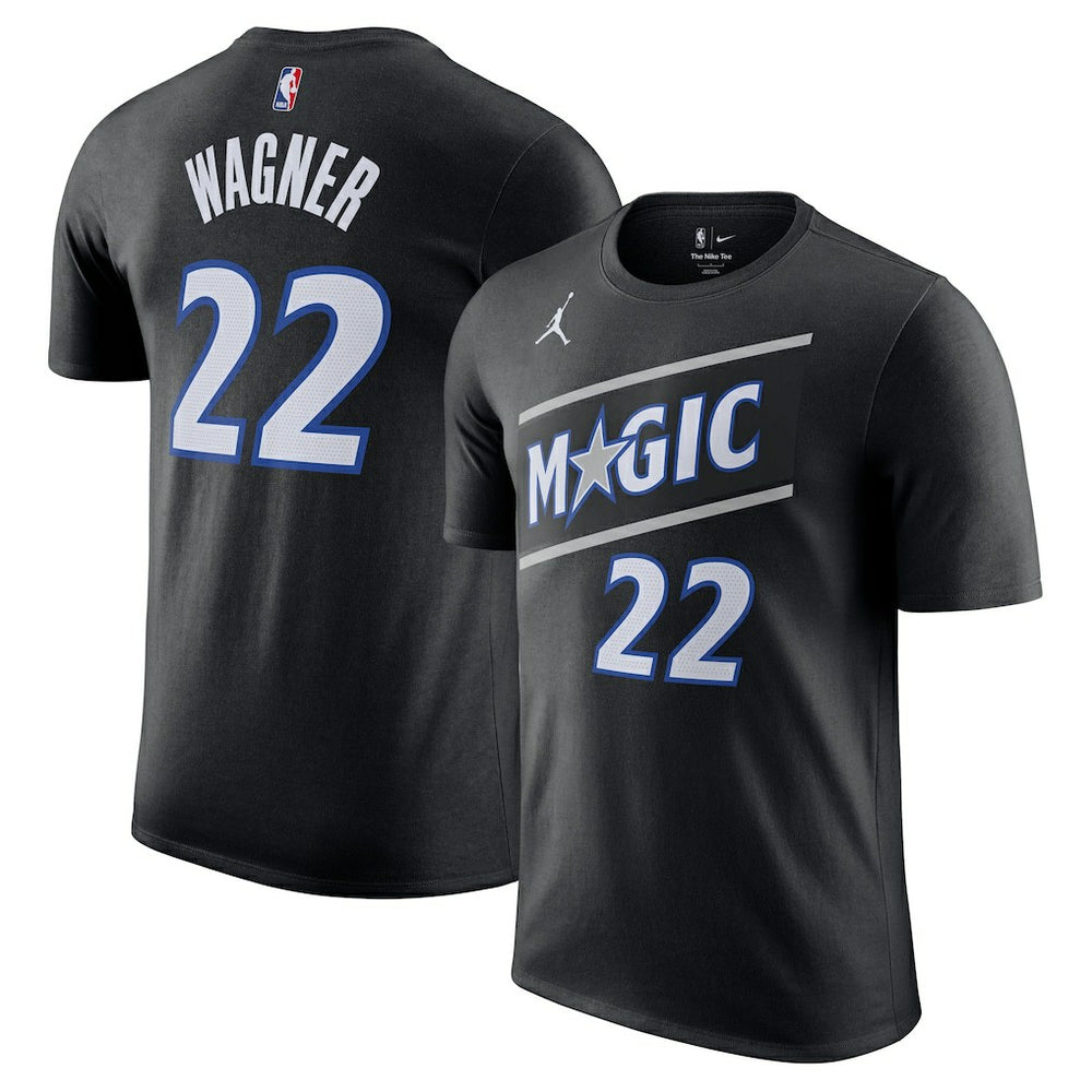 Franz Wagner Orlando Magic Jordan Brand Unisex Name & Number T-Shirt Statement Edition Black - NBA