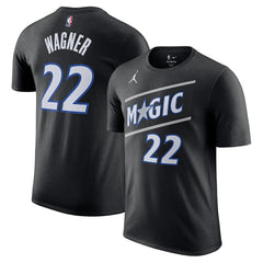 Franz Wagner Orlando Magic Jordan Brand Unisex Name & Number T-Shirt Statement Edition Black - NBA