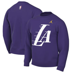 Los Angeles Lakers Jordan Brand Statement Edition Sweatshirt Purple - NBA