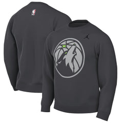 Minnesota Timberwolves Jordan Brand Statement Edition Sweatshirt Anthracite - NBA