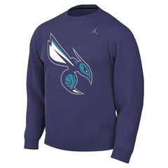 Charlotte Hornets Jordan Brand Statement Edition Sweatshirt Purple - NBA