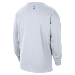 Memphis Grizzlies 2025/26 City Edition Remix Essential Logo Long Sleeve T-Shirt White - NBA