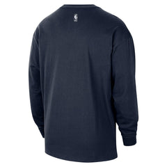 Oklahoma City Thunder 2025/26 City Edition Remix Essential Logo Long Sleeve T-Shirt Navy - NBA