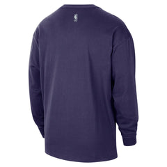 Sacramento Kings 2025/26 City Edition Remix Essential Logo Long Sleeve T-Shirt Purple - NBA