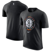 Brooklyn Nets 2025/26 City Edition Remix Essential Logo T-Shirt Black - NBA
