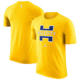 Charlotte Hornets Jordan Brand 2025/26 City Edition Remix Essential Logo T-Shirt Yellow - NBA