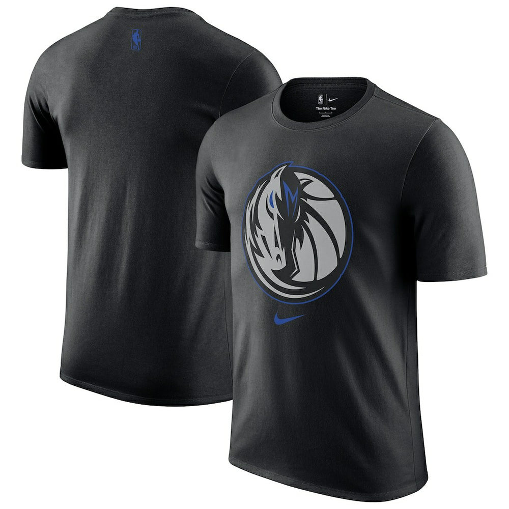 Dallas Mavericks 2025/26 City Edition Remix Essential Logo T-Shirt Black - NBA