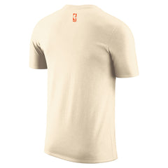 New York Knicks 2025/26 City Edition Remix Essential Logo T-Shirt Natural - NBA