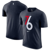 Philadelphia 76ers 2025/26 City Edition Remix Essential Logo T-Shirt Navy - NBA