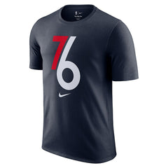 Philadelphia 76ers 2025/26 City Edition Remix Essential Logo T-Shirt Navy - NBA