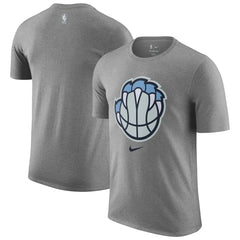 Memphis Grizzlies 2025/26 City Edition Remix Essential Logo T-Shirt Heather Gray - NBA