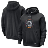 Brooklyn Nets 2025/26 City Edition Essential Logo Remix Hoodie Black - NBA
