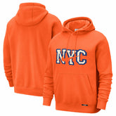 New York Knicks 2025/26 City Edition Essential Logo Remix Hoodie Orange - NBA