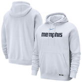 Memphis Grizzlies 2025/26 City Edition Essential Remix Club Hoodie White - NBA