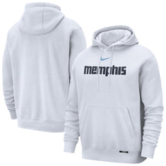 Memphis Grizzlies 2025/26 City Edition Essential Remix Club Hoodie White - NBA