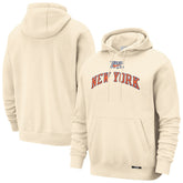New York Knicks 2025/26 City Edition Essential Remix Club Hoodie Natural - NBA
