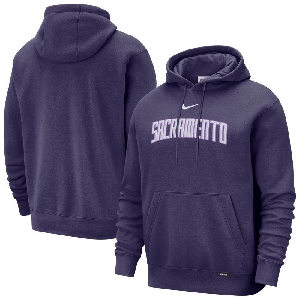 Sacramento Kings 2025/26 City Edition Essential Remix Club Hoodie Purple - NBA