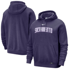 Sacramento Kings 2025/26 City Edition Essential Remix Club Hoodie Purple - NBA