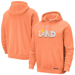 Cleveland Cavaliers 2025/26 City Edition Essential Remix Club Hoodie Orange - NBA