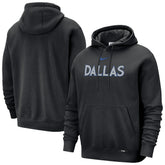 Dallas Mavericks 2025/26 City Edition Essential Remix Club Hoodie Black - NBA