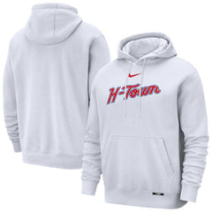 Houston Rockets 2025/26 City Edition Essential Remix Club Hoodie White - NBA