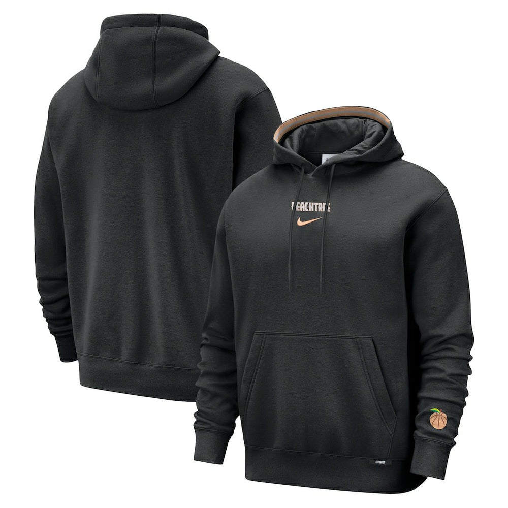 Atlanta Hawks 2025/26 City Edition Courtside Remix Premium Hoodie Black - NBA