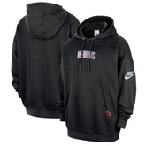 Memphis Grizzlies Classic Edition Hardwood Classics Premium Club Heavyweight Fleece Hoodie Black - NBA