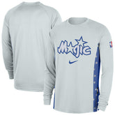 Orlando Magic 2025/26 City Edition Authentic Pregame Dri-FIT Long Sleeve Shooting T-Shirt Silver - NBA