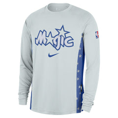 Orlando Magic 2025/26 City Edition Authentic Pregame Dri-FIT Long Sleeve Shooting T-Shirt Silver - NBA