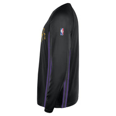 Los Angeles Lakers 2025/26 City Edition Authentic Pregame Dri-FIT Long Sleeve Shooting T-Shirt Black - NBA