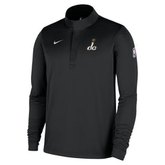 Washington Wizards 2025/26 City Edition Remix Authentic Coaches Dri-FIT Half-Zip Top Black - NBA