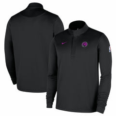 Minnesota Timberwolves 2025/26 City Edition Remix Authentic Coaches Dri-FIT Half-Zip Pullover Black - NBA