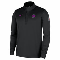 Minnesota Timberwolves 2025/26 City Edition Remix Authentic Coaches Dri-FIT Half-Zip Pullover Black - NBA