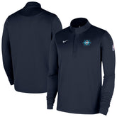 Oklahoma City Thunder 2025/26 City Edition Remix Authentic Coaches Dri-FIT Half-Zip Top Navy - NBA