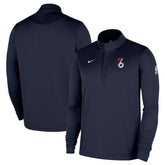 Philadelphia 76ers 2025/26 City Edition Remix Authentic Coaches Dri-FIT Half-Zip Pullover Navy - NBA