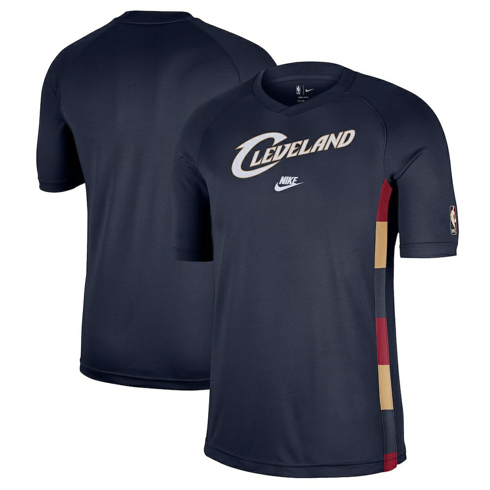 Cleveland Cavaliers Classic Edition Hardwood Classics Authentic Game Shooting T-Shirt Navy - NBA
