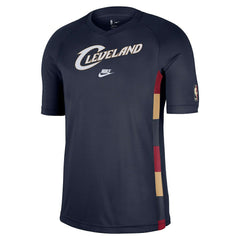 Cleveland Cavaliers Classic Edition Hardwood Classics Authentic Game Shooting T-Shirt Navy - NBA