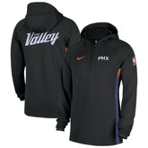 Phoenix Suns 2025/26 City Edition Remix Authentic On-Court Quarter-Zip Dri-FIT Hooded Jacket Black - NBA
