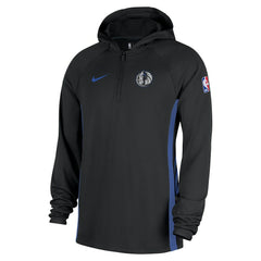 Dallas Mavericks 2025/26 City Edition Remix Authentic On-Court Quarter-Zip Dri-FIT Hooded Jacket Black - NBA