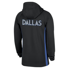 Dallas Mavericks 2025/26 City Edition Remix Authentic On-Court Quarter-Zip Dri-FIT Hooded Jacket Black - NBA