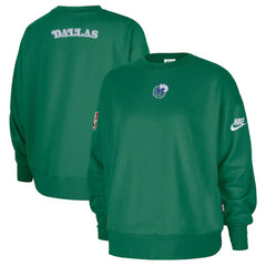 Dallas Mavericks Women's Classic Edition Hardwood Classics Premium Phoenix Fleece Sweatshirt Green - NBA