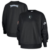 Minnesota Timberwolves Women's Classic Edition Hardwood Classics Premium Phoenix Fleece Sweatshirt Black - NBA