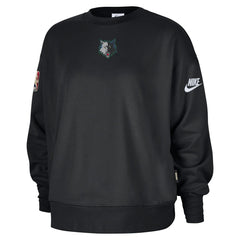 Minnesota Timberwolves Women's Classic Edition Hardwood Classics Premium Phoenix Fleece Sweatshirt Black - NBA